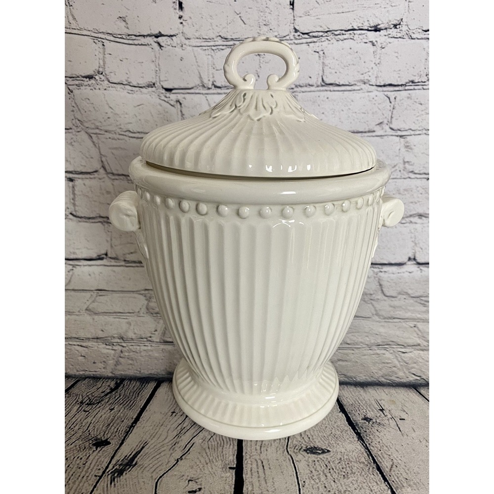 Athena 5166 American Atelier at Home 9 1/2"Ironstone Canister Discontinued